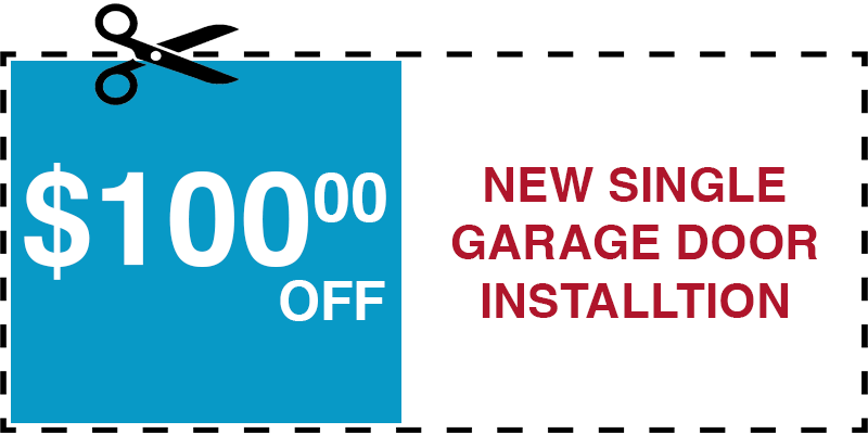 100 off garage door repair
