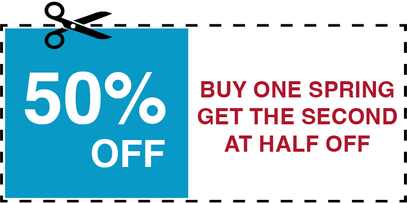 HALF OFF GARAGE SPRING